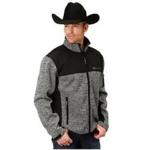 Roper Western Jacket Mens XL Zip Heathered Black NWT 03-097-0794-7109